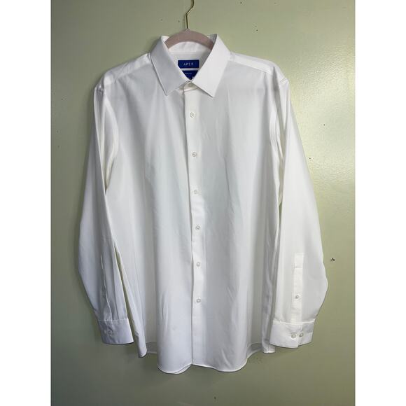 Men’s Apt. 9 Performance Slim-Fit wrinkle resistant Dress Shirt, size Medium - Picture 3 of 11